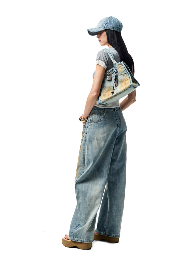 Color-Blocking Fake Two-piece Knit Polo Shirt - CHINASQUAD