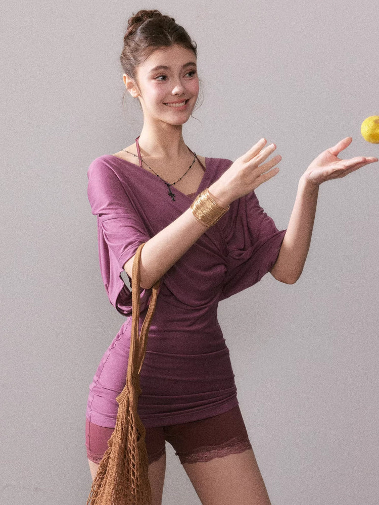 Lyocell Sun-protection Knit Short-Sleeve T-shirt - CHINASQUAD