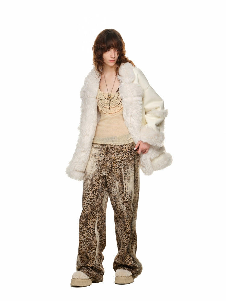 Black & White Reversible Shearling Coat - CHINASQUAD