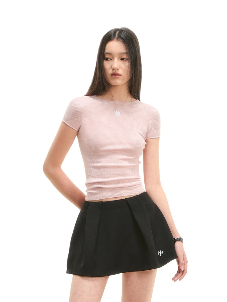 Versatile Knit T-shirt Top - CHINASQUAD