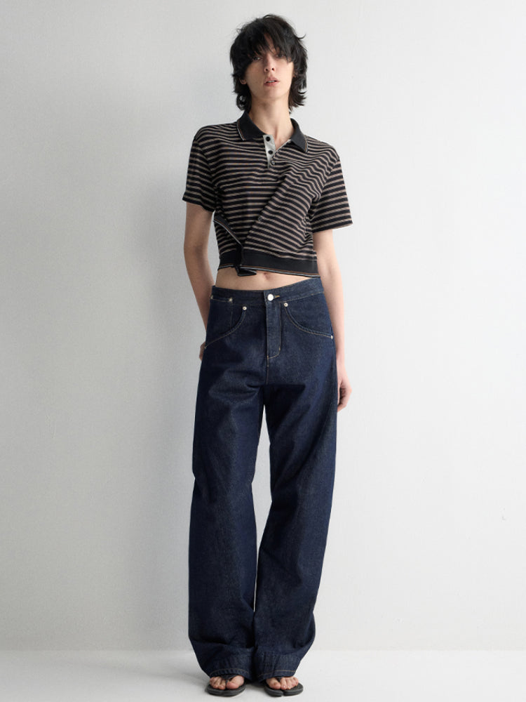 Striped Short-Sleeve T-shirt - CHINASQUAD