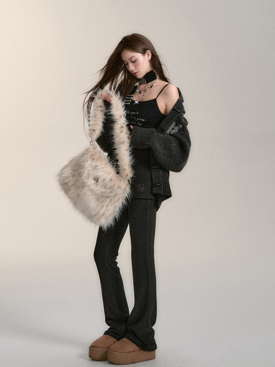 Fair Isle Loose Knit Cardigan - CHINASQUAD