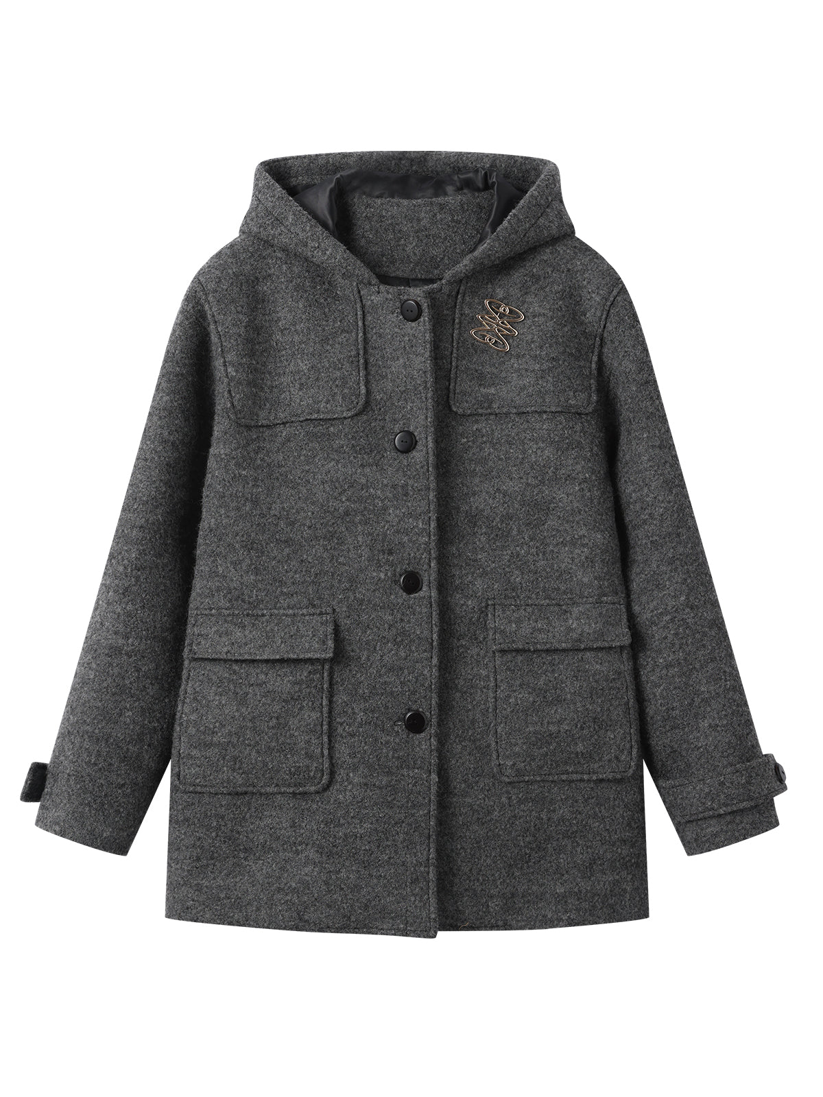 Academy Woolen Hooded Toggle Coat - CHINASQUAD