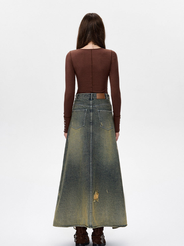 Hollow Chest Long-Sleeve Slim Fit T-Shirt - CHINASQUAD