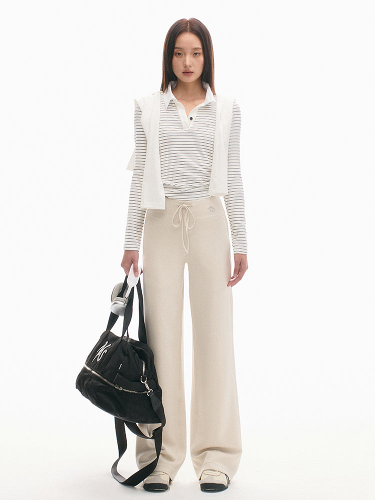 Vintage Slim Fit Black & White Striped T-shirt - CHINASQUAD