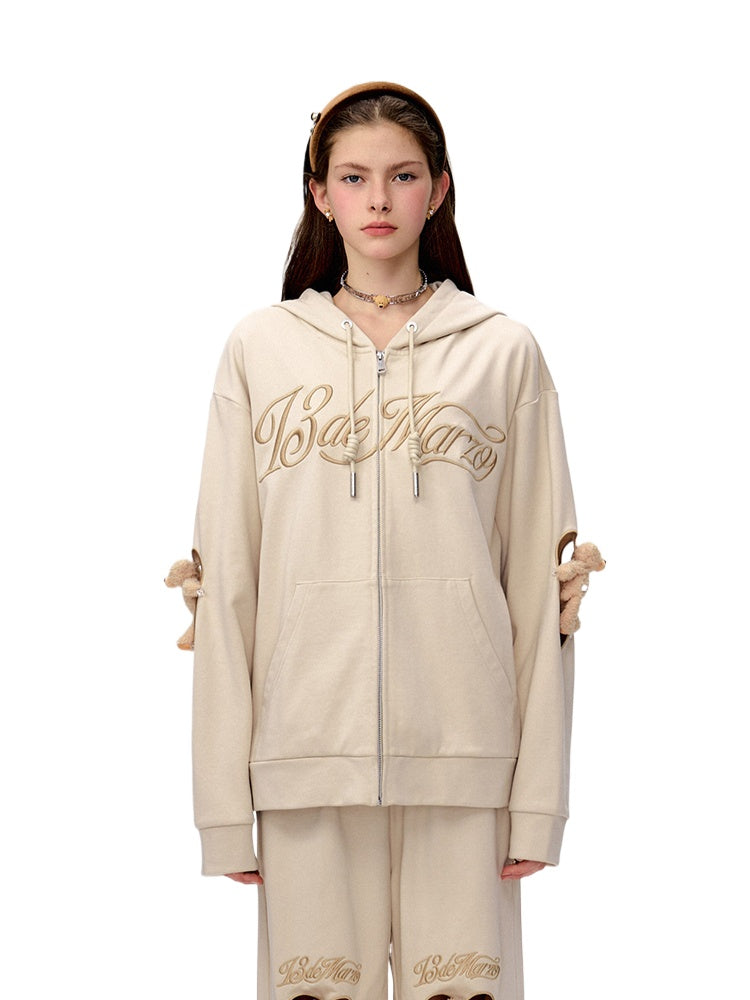 Heart Cutout Hoodie Jacket - CHINASQUAD