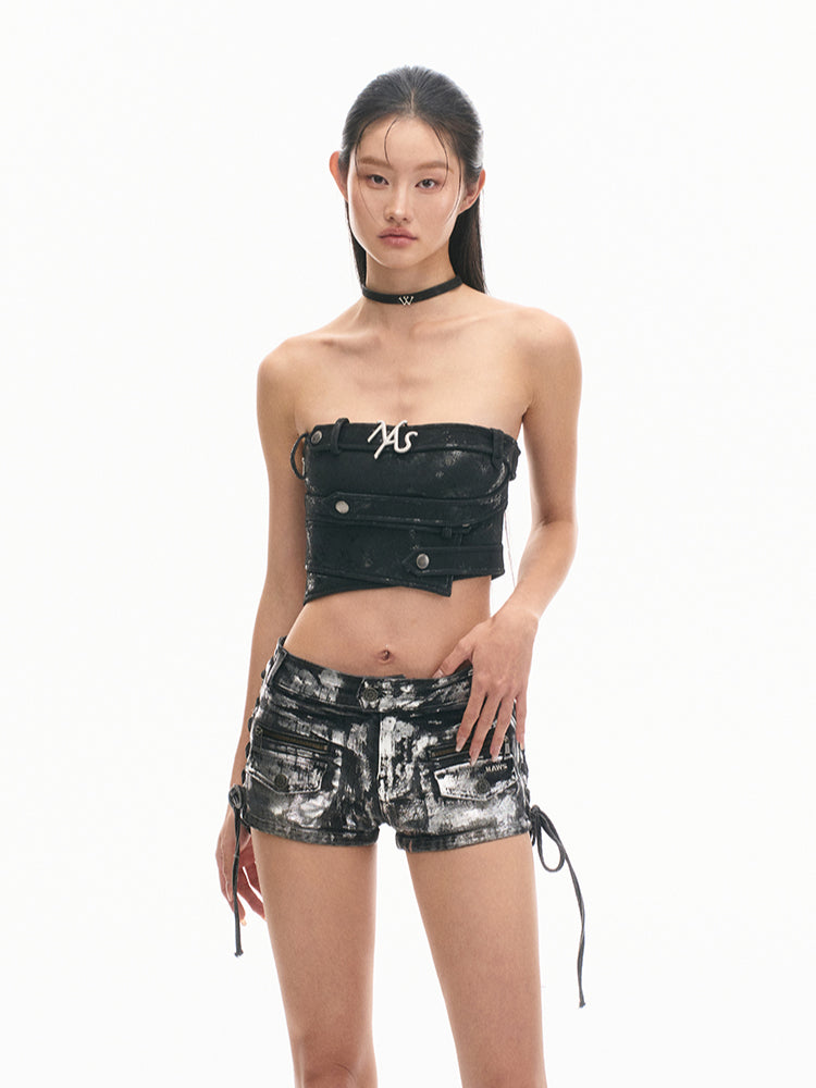 Glossy Black Retro Adjustable Choker - CHINASQUAD