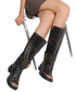Rivet Punk Knee-High Boots - CHINASQUAD