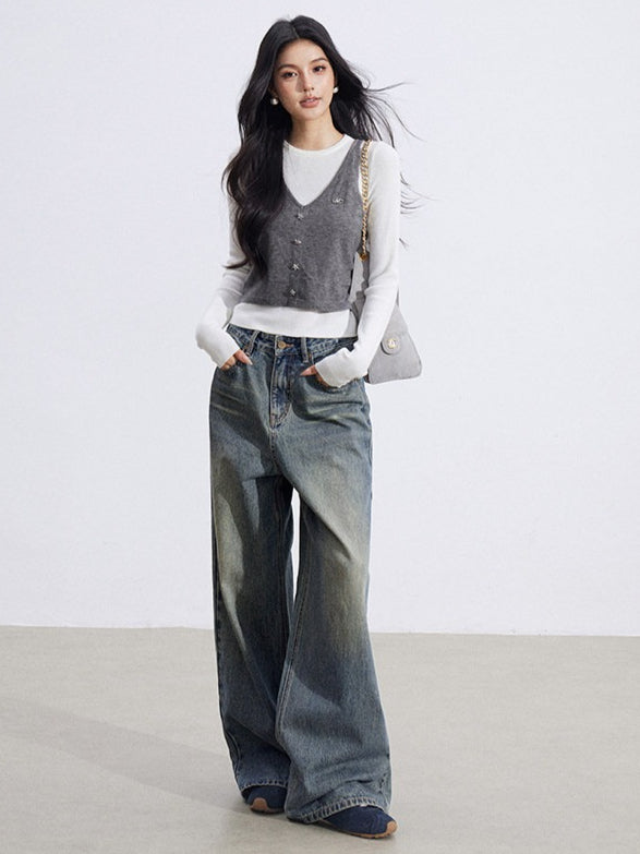 Knit Camisole and Inner Top Two-Piece Set