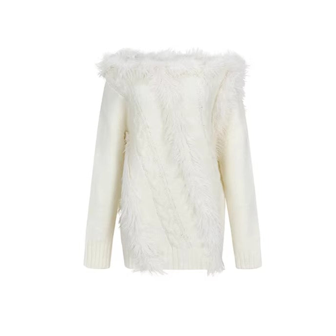 Color-Blocked Wool-Blend Knit Top