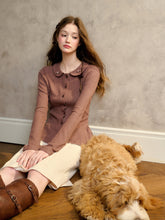 Handcrafted Floral Knit Sweater Blouse - CHINASQUAD