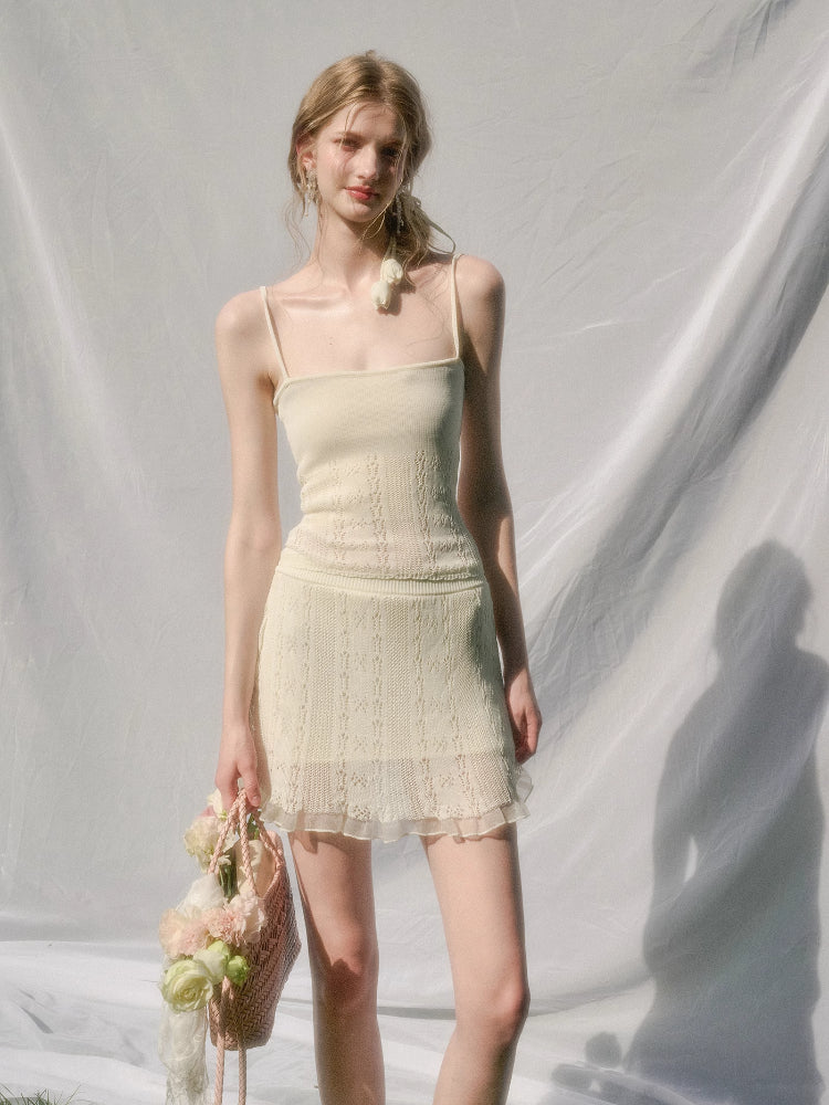 Cool Fabric Knitted Blouse & Skirt Set - CHINASQUAD