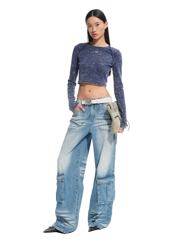 "Feria Series" Volcano Washed Cropped T-shirt - CHINASQUAD