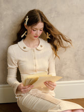 Handcrafted Floral Knit Sweater Blouse - CHINASQUAD