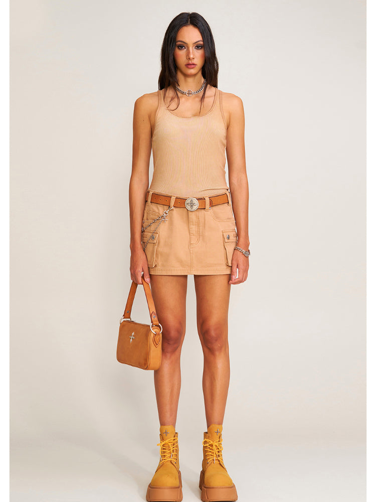 Compass Wild Road Cargo Skirt Sand