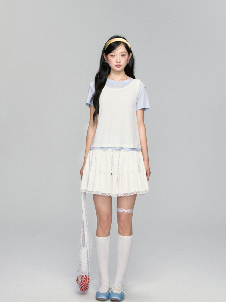 Round-neck Short-sleeve Vest - CHINASQUAD