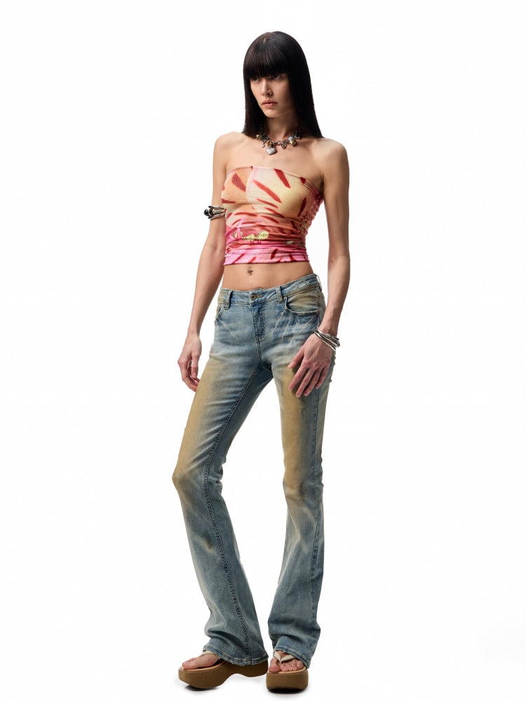 Floral Print Convertible Bandeau Headband - CHINASQUAD