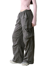 Mesh Pocket Cargo Wide-Leg Pants - CHINASQUAD