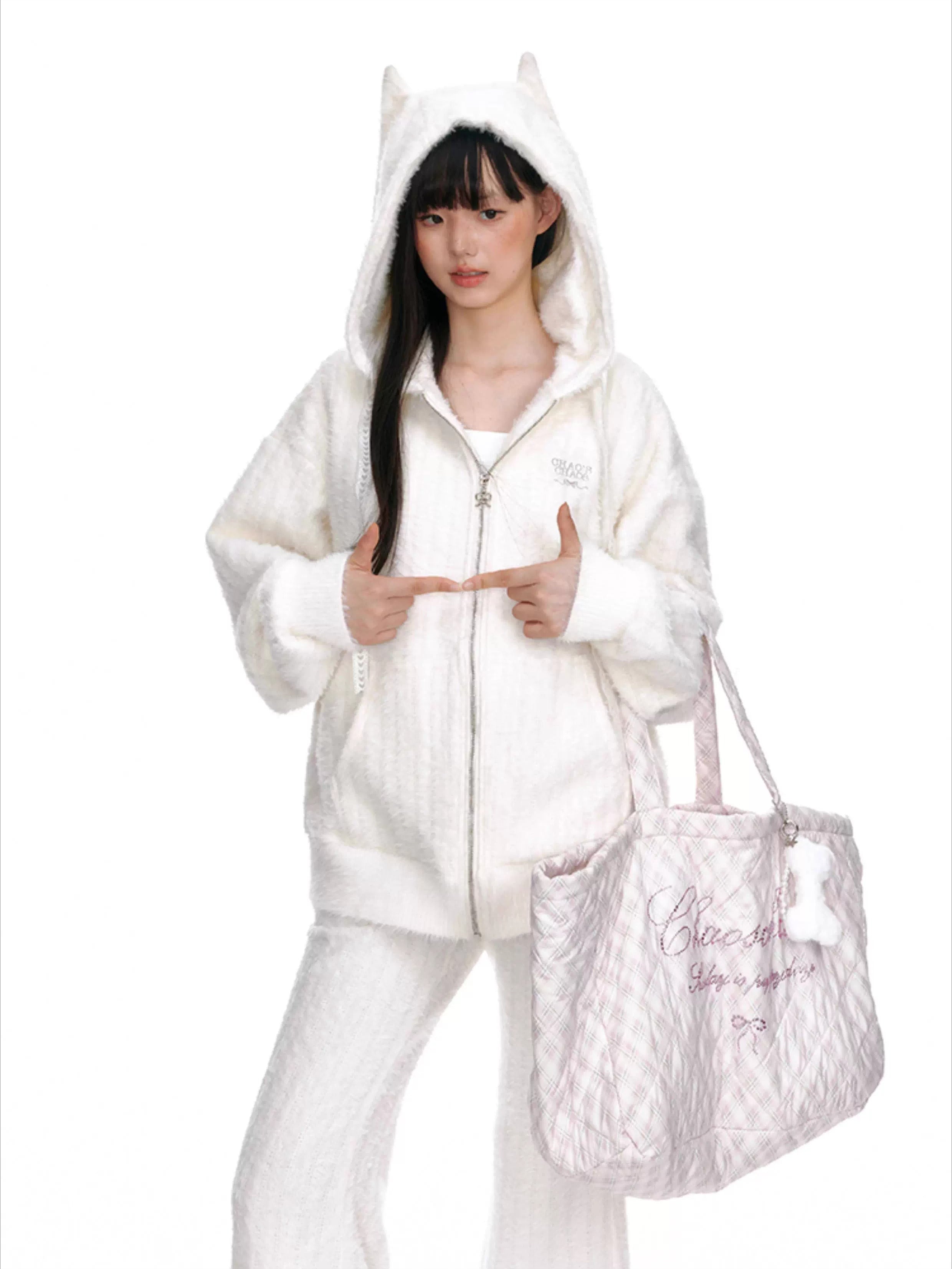 Dog Print Knit Lounge Set