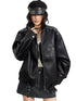 Zipper Moto Leather Jacket - CHINASQUAD