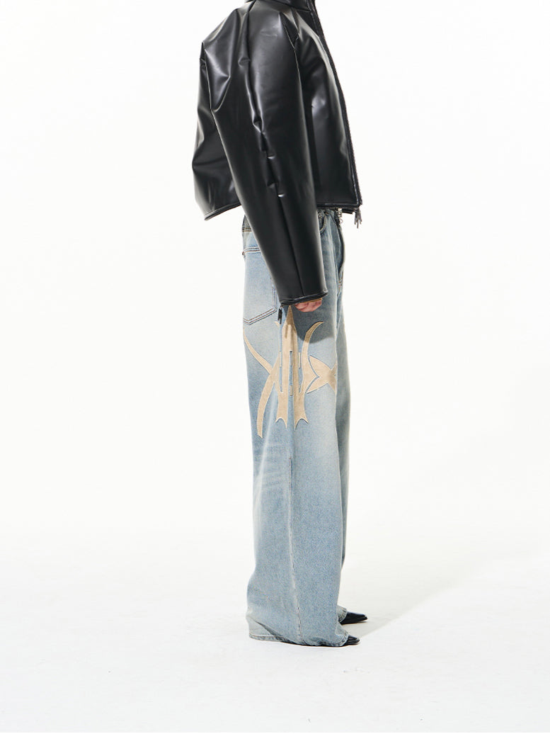 Black Oversized Raglan Sleeve Zipper Puffer Jacket - CHINASQUAD