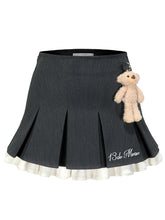 Color Block Pleated High-Waisted Skirt - CHINASQUAD