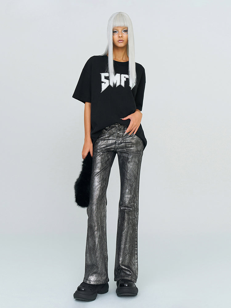 Mirage Star Cloud Elastic Flare Jeans - CHINASQUAD