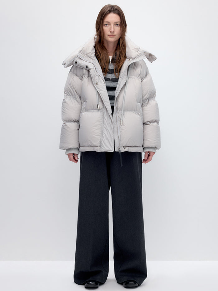 Windproof Hooded Duck Down Jacket - CHINASQUAD