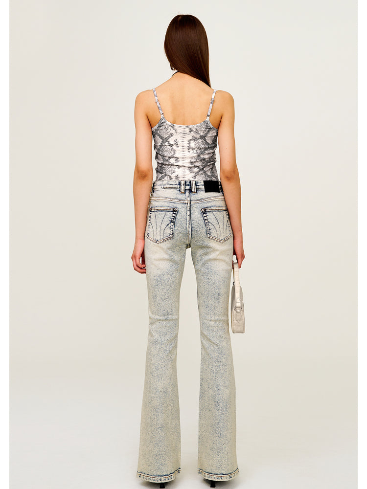 Leopard Print Sleeveless Outer - wear Sports Sling