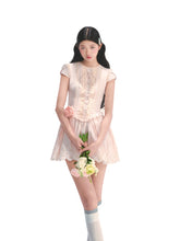 Pink Embroidered Waist - cinched Dress - CHINASQUAD