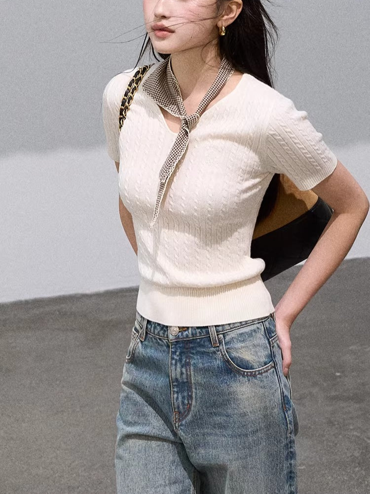 Vintage-Washed Cotton Wide-Leg Jeans