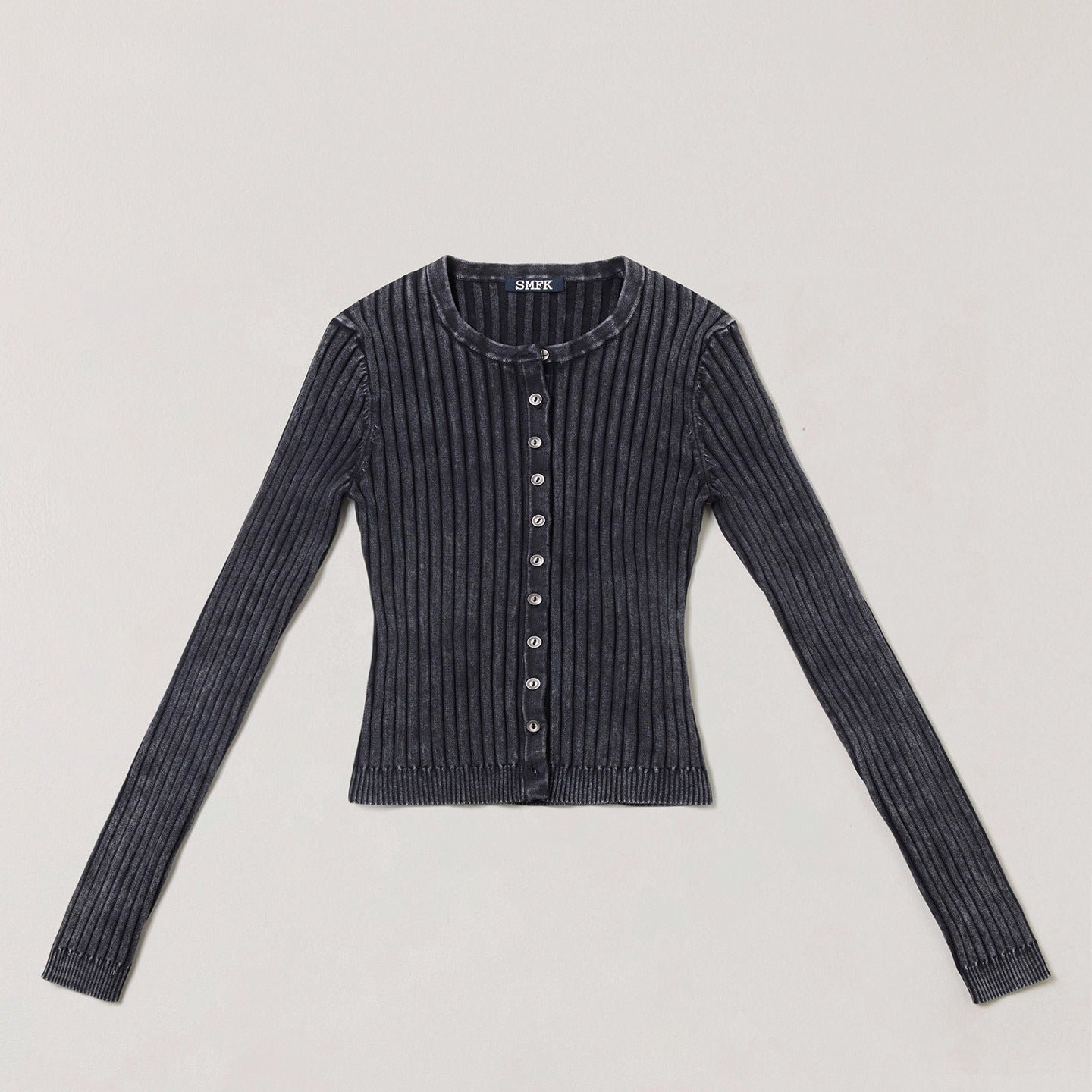 Wild Retro Ribbed Knit Cardigan