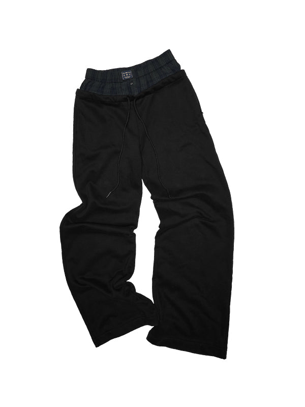 Patchwork Wide-leg Sweatpants - CHINASQUAD