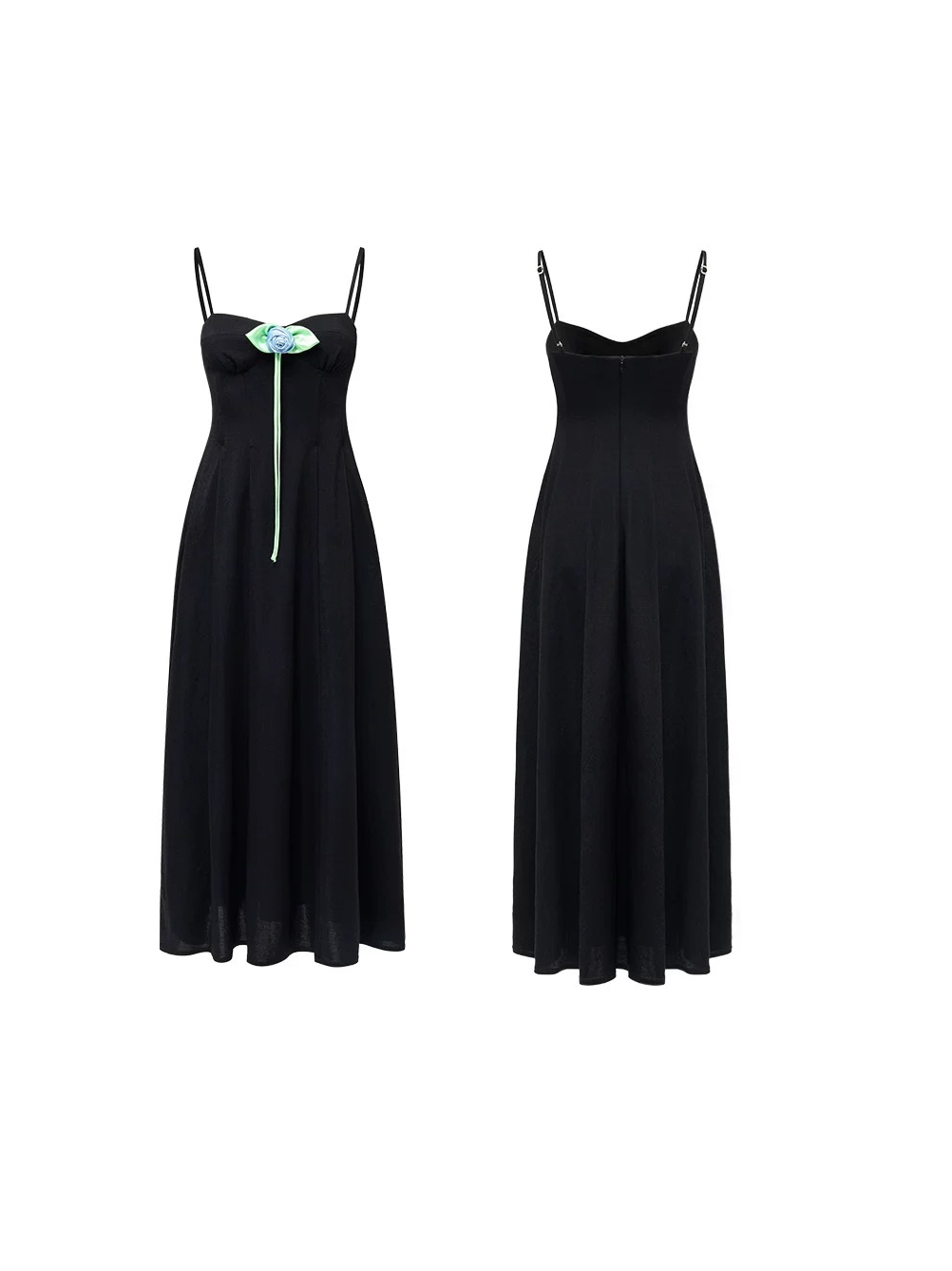 Rose Brooch Corset Maxi Dress 1Jinn Studio
