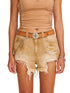 Rage Rush Denim Shorts Wild Cowboy Brown - CHINASQUAD
