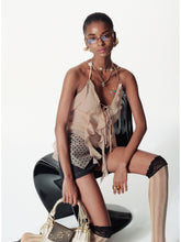 V-Neck Irregular Ruffled Cami - CHINASQUAD