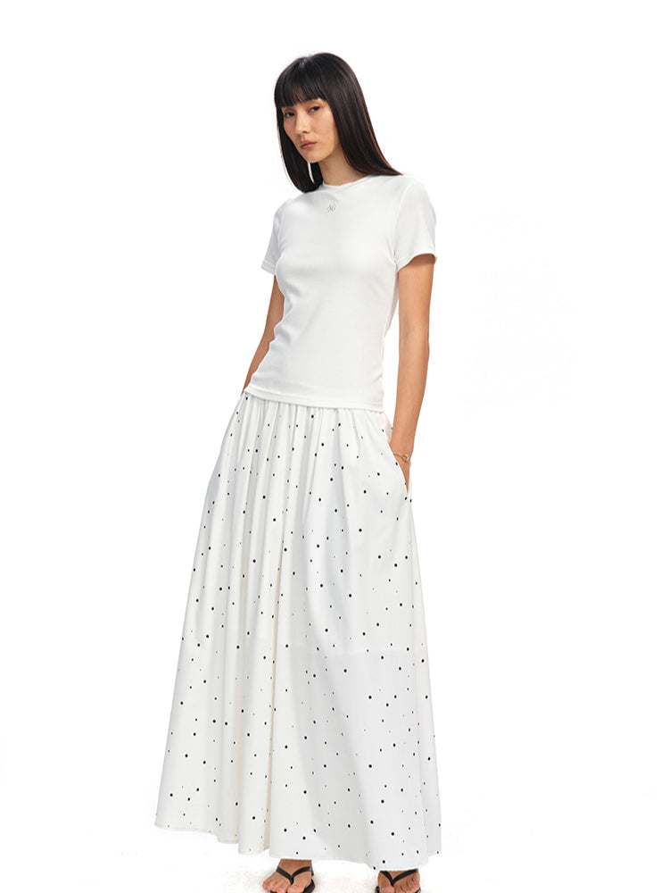 Polka-Dot Patchwork Dress - CHINASQUAD