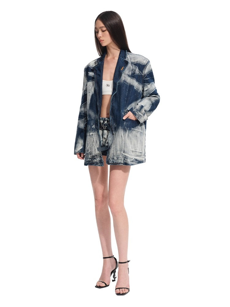 "Feria Series" Volcano Denim Blazer - CHINASQUAD