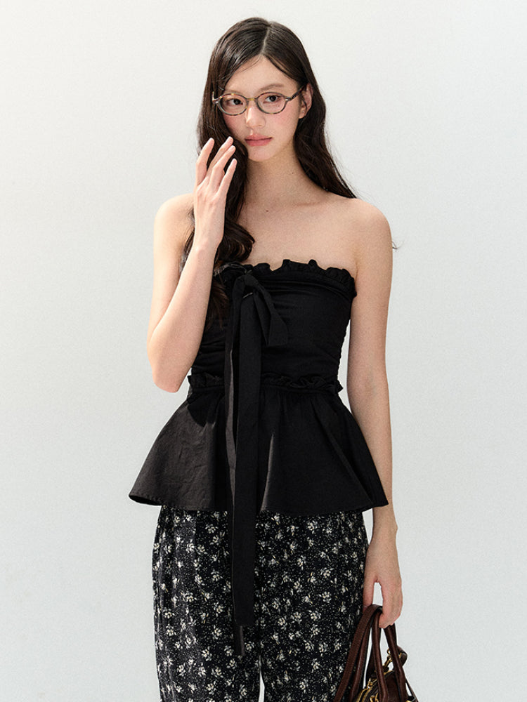 Black Relaxed Straight Leg Pants - CHINASQUAD