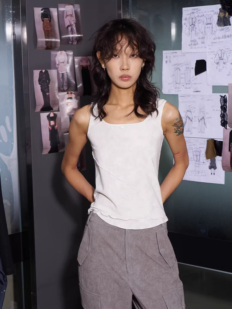 Curve-Panel Slim-Fit TENCEL™ Tank Top