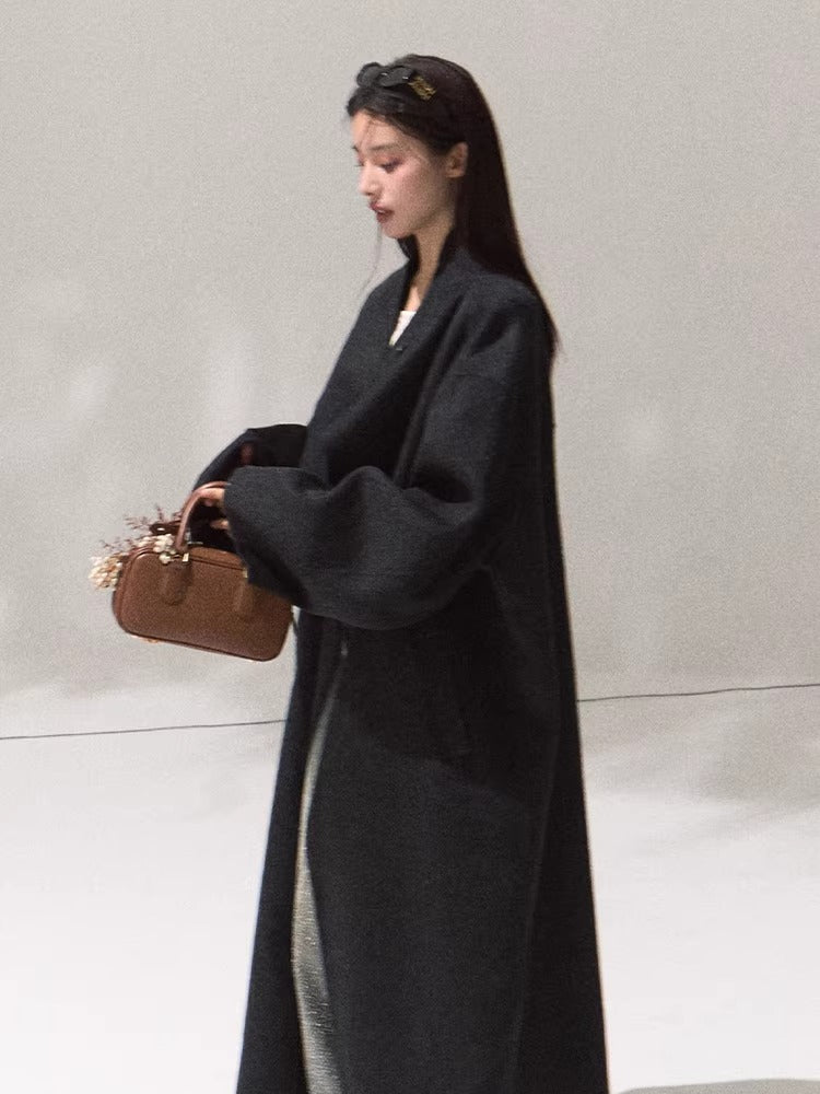 Tailored Pure Wool Long Coat