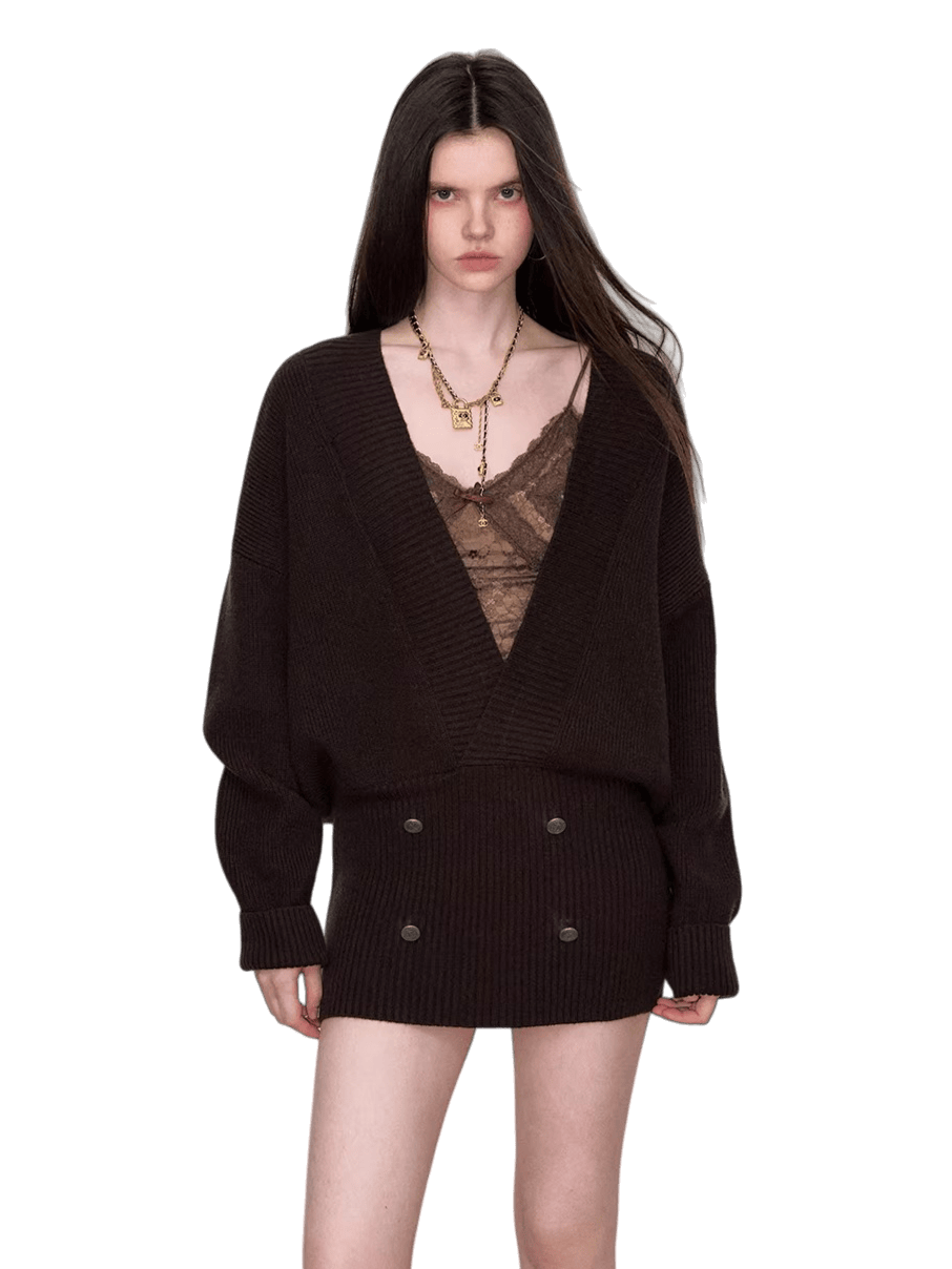 Heavyweight Knit Sweater Dress