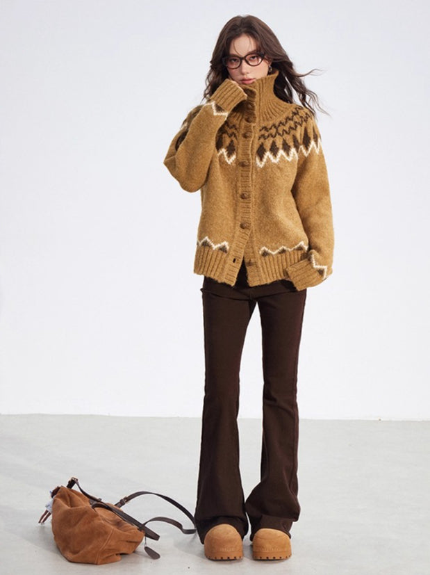Embroidered Flared Denim Pants