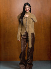 Knitted Large Lapel Cardigan Sweater - CHINASQUAD