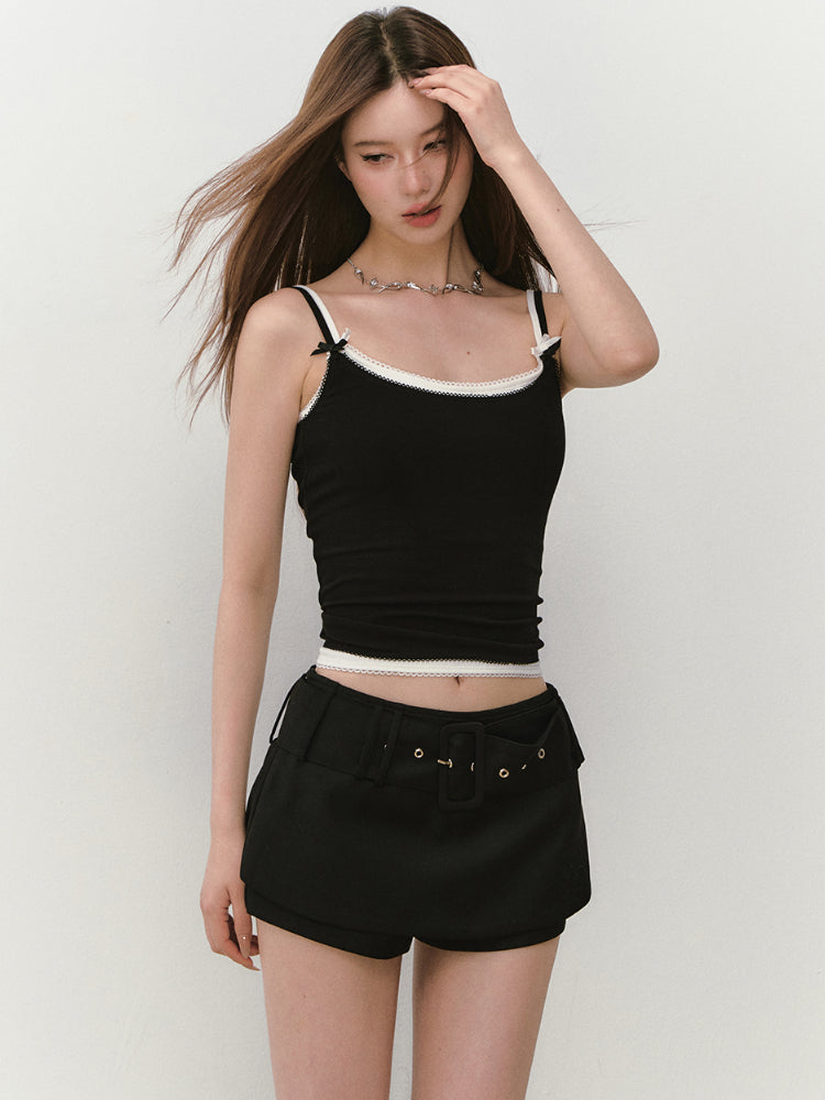 Belt Brand Embroidered Suit Skirt - CHINASQUAD