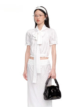 Polka Dot Satin Tie-up Top - CHINASQUAD