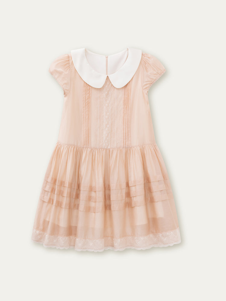 Pink Lace Baby Doll Dress - CHINASQUAD