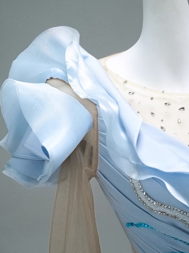 Celestial Meridian Sculpted Couture Gown