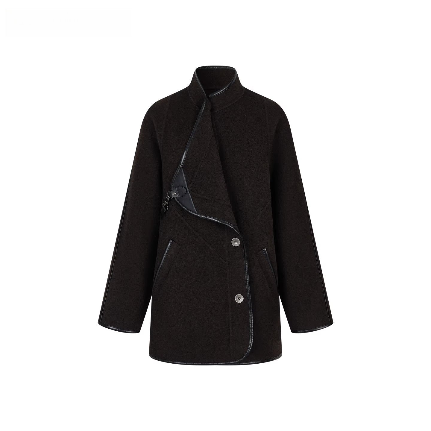 Vintage Shearling-Wool Double-Faced Coat