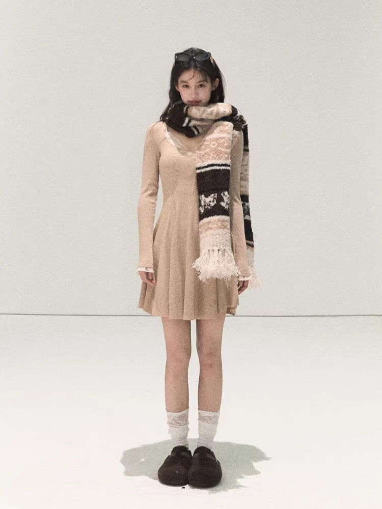 Handcrafted Fair Isle Wool Scarf